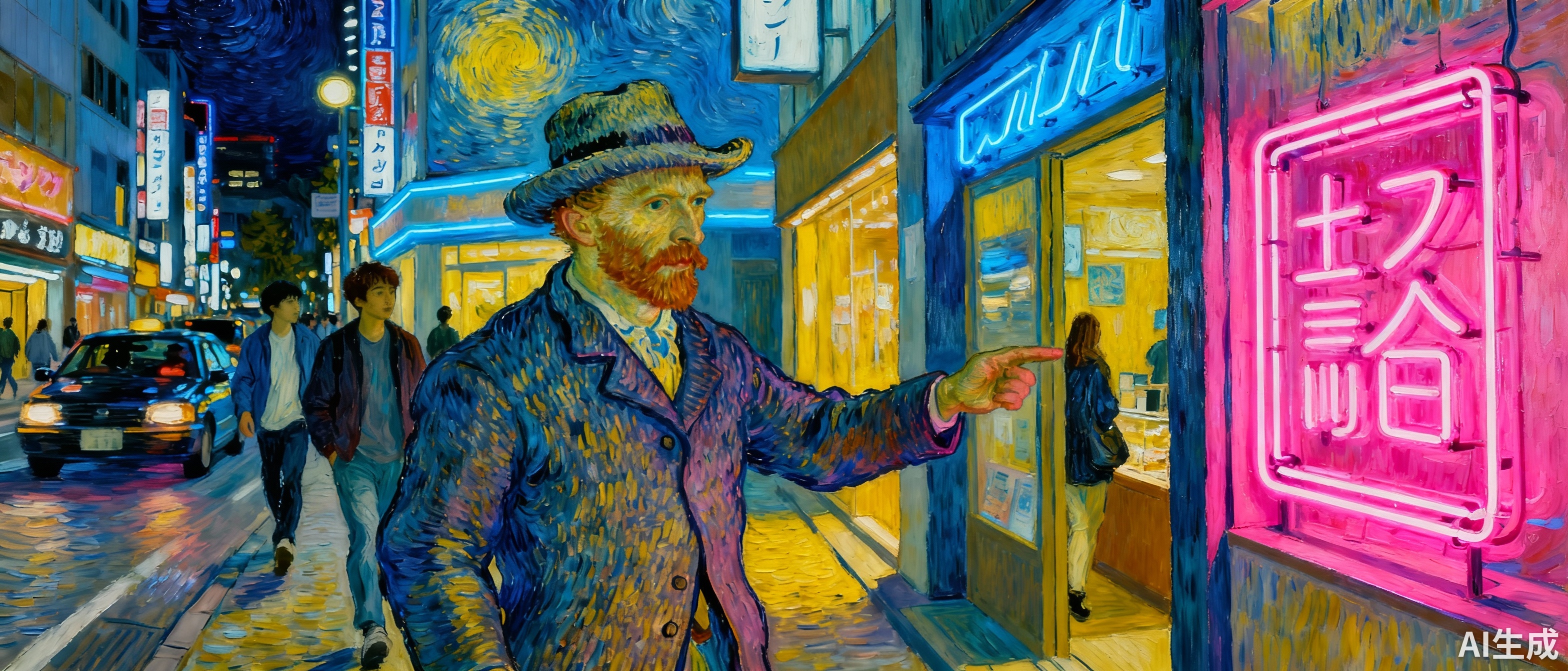  名画人物走进现代世界